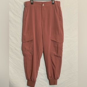 Zara | Satin Cargo Joggers - Medium